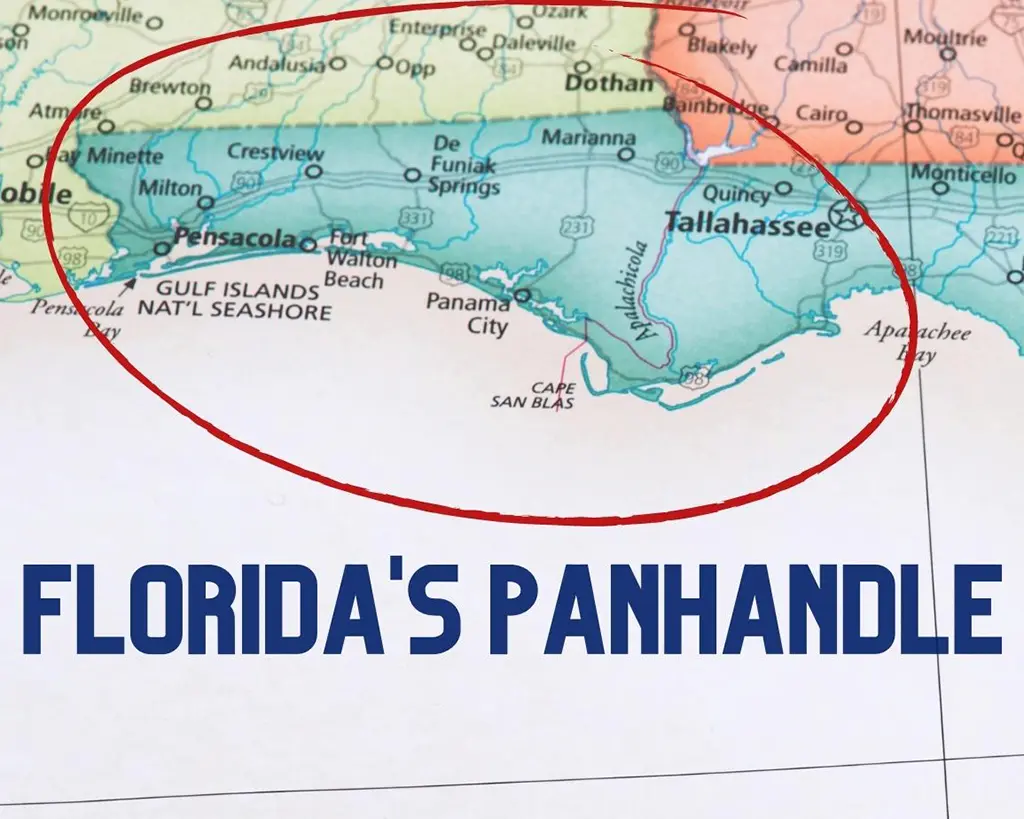 Florida Panhandle Map Share Map